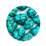 STHM631 - 1 Stk Howlith Türkis Klumpen XXL