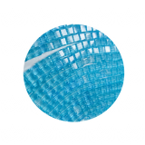 STW4905- 85 Stk in Strang Kristallstrass Würfel 4x4 Türkis