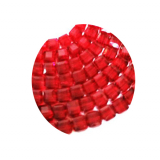 STW6227-100 Stk in Strang Kristallstrass Würfel 6x6 lt. Siam