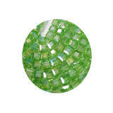 STW6214-100 Stk in Strang Kristallstrass Würfel 6x6 lt Peridot