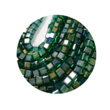 STW6379-100 Stk in Strang Kristallstrass Würfel 6x6 indicolite