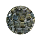 STWC903- 32 Stk in Strang Kristall Würfel 12x12 grün AB