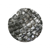 STWD025- 25 Stk in Strang Kristallstrass Würfel 14x14 hell grau