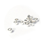 Z310SB - 1 Pkt Quetschröhrchen, Auß.2mm, Inn. 1,5mm silberfarben, ca 500 Stk