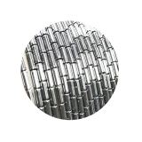 STHW2139-  1 Strang Hämatit Zylinder 2x8 A Qualität Silber