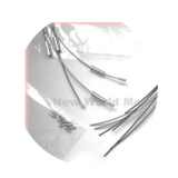 HR1052- 10 Edelstahl Halsreifen Silber 52# Halbfertig