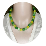 HZK1243- wunderschöner Blickfang Grüngelb 12#