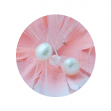 NQ9999- 100 paar Ohrstecker Süßwasserperlen, versilbert.