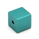 EAF8C7712- 20 pcs eloxiertes Alu Würfel 8x8 Turkis