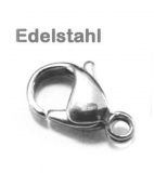 VS908- 10 Stk Karabinerverschluß Edelstahl ca 8mm