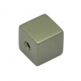 EAF8C8007- 20 pcs eloxiertes Alu Würfel 8x8 Amygrün