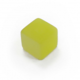 HZ8F36- 100 Zitrone grün matt Harzperlen Würfel 8x8x8