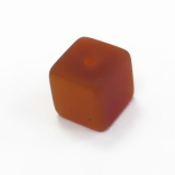 HZ8F22- 100 braun matt Harzperlen Würfel 8x8x8