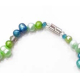 COL1002- Collier aus bunten Süßwasserperlen Grünverlauf