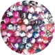 AHA1612- 1 Strang geätzt, pink,rosa,blau.grün gemischt 16mm Länge ca 38cm (copy)