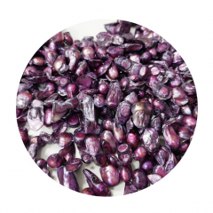 SWP7709- 1 Strang Perlen Zähne quer gebohrt ca (8-12) x (10 -16) mm lila