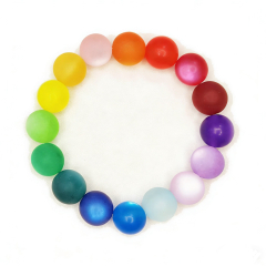 KZA1201- 1 Armband wunderschöner Blickfang Regenbogenverlauf 12#, 20cm