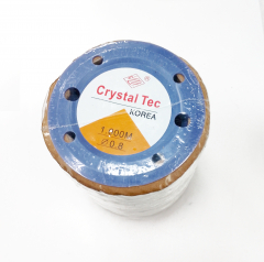 DFK008- 1 km STRONG&STRETCHY 0,8mm Faden Silikonband elastisch