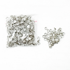 RPP8FFS- 500  8mm Rondelle Spacer kristall silber flach  (ANGEBOT)