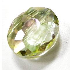 STV0238-1 Strang Kristall Strass Oval 24x20x10, citrin changiert 12 Perlen