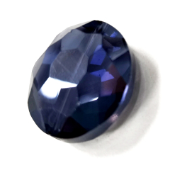 STV0277-1 Strang Kristall Strass Oval 24x20x10, purple velvet 12 Perlen