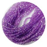 STK4371- 1 Strang Kristallstrass dop. Kegel 4# Violet 80p