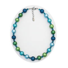 KEK1402- Blickfang grün blau Verlauf aus elox. Alum. Kugel 14#