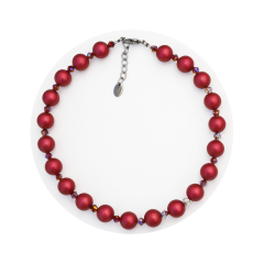 KEK1407- Blickfang rot Verlauf aus elox. Alum. Kugel 14#