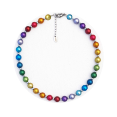 KEK1001- Blickfang Regenbogen Verlauf aus elox. Alum. Kugel 10#