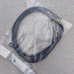 HR2145- 20 Kautschuck Halsreifen 45 cm grau, Steckverschluss