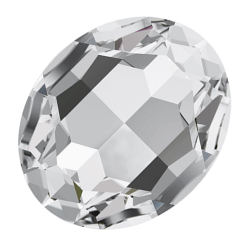 STV0000-1 Strang Kristall Strass Oval 24x20x10, kristall,  12 Perlen