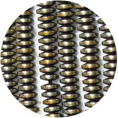 STHR407- 1 Strang Hämatit 4x2# A Qualität Rondelle antikgold changiert