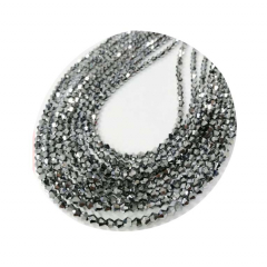 STB4000 -1 Strang Strass dop. Kegel 4mm silbergl 120p