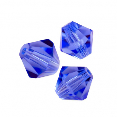 STB6206-1 Strang Strass dop. Kegel 6# Sapphire 50p