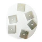 EA6FF000- 200 pcs eloxiertes Alu 6x6 Scheiben Silber Code 000