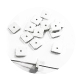 EA8DF000- 100 pcs eloxiertes Alu ca 8x8x2 Scheiben Silber