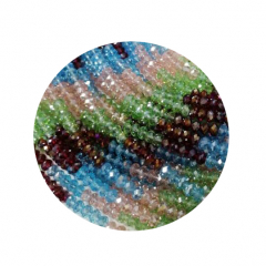 STR7902-1 Strg Kristallstrass Rondelle 3x4 bunt 100 Perlen