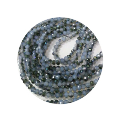 STR3634-1 Strg Kristallstrass Rondelle 3x4 opal AB 155 Perlen