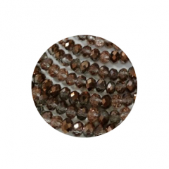 STR4362-1 Strang Kristallstrass Rondelle 4x6 lt Peach ca 98 Perlen