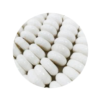 ST24U025- 1 Strang Korallen Weiß Scheiben 25# 40cm