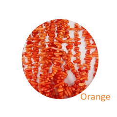 ST23001- 1 Strang Bambuskorallen orange Splitt 3-4x8-14
