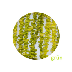 ST23002- 1 Strang Bambuskorallen grün Splitt 3-4x8-14