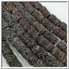 ST110B12- 1 Strang Lava Walzen Braune 12x20