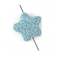 CLS2514- 18 Stück Colorlava Seestern 25mm türkis