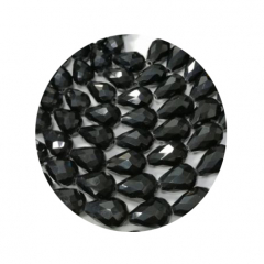 STR9280-  30 Kristallperlen Tropfen Form facceiert 10x16 jet