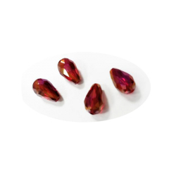 STR9501-30 Kristallperlen Tropfen Form facceiert 10x16 Siam