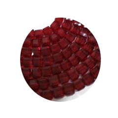 STW6208-100 Stk in Strang Kristallstrass Würfel 6x6 Siam