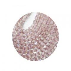 STW6223-100 Stk in Strang Kristallstrass Würfel 6x6 lt. rose