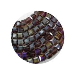 STWC730- 32 Stk in Strang Kristall Würfel 12x12 Bordo AB