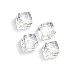 STWD001- 25 Stk in Strang Kristallstrass Würfel 14x14 kristall